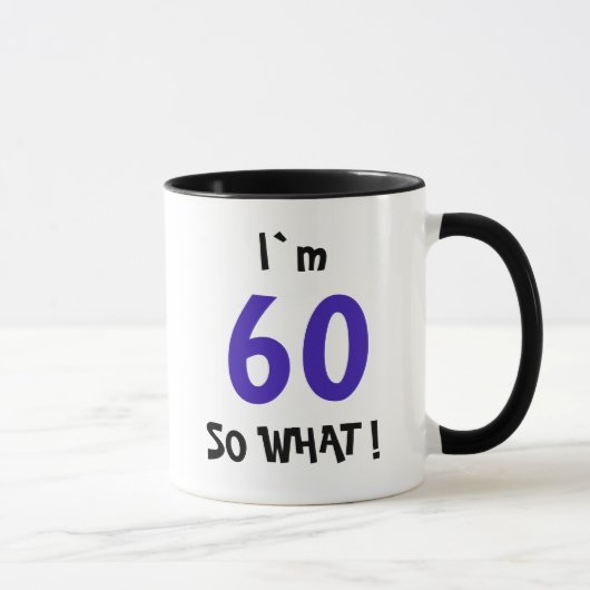 ユーモアあふれる60歳の誕生日 マグカップ (右)