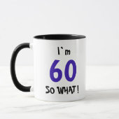 ユーモアあふれる60歳の誕生日 マグカップ (左)