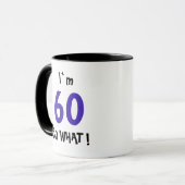 ユーモアあふれる60歳の誕生日 マグカップ (正面左)