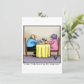 ユーモアあふれる50周年結婚記念パーティーの招待状 招待状 (スタンド正面)