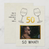ユーモアあふれる50歳の誕生日 シーズンカード (正面/裏面)