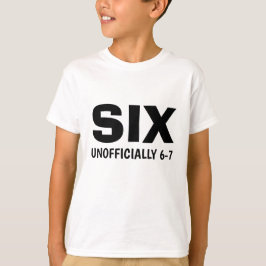 ユーモアあふれる6歳の誕生日おめでとうキッズTシャツ Tシャツ