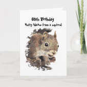 ユーモアあふれる60歳の誕生日 サルーキのアドバイス カード (正面)