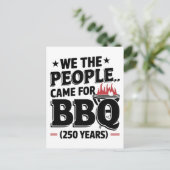 ユーモアあふれる7月4日、250周年記念日 ポストカード (スタンド正面)