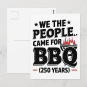 ユーモアあふれる7月4日、250周年記念日 ポストカード (正面/裏面)