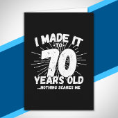 ユーモアあふれる70歳の誕生日名言 皮肉な70歳 カード