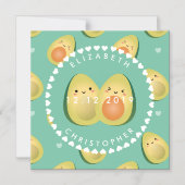 ユーモアあふれる かわいい ファンシー 現代的な 結婚式のSave The Date マグネット招待状 (正面)