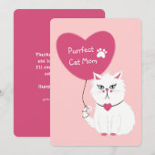 ユーモアあふれる かわいい 猫のママ 母の日 シーズンカード (正面/裏面)