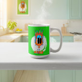 ユーモアあふれる、カラフル、風変わりな漫画キャラクター コーヒーマグカップ