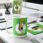 ユーモアあふれる、カラフル、風変わりな漫画キャラクター コーヒーマグカップ