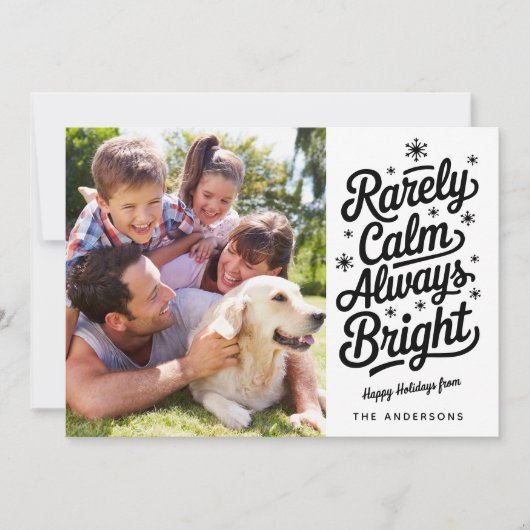 ユーモアあふれる レアな 落ち着き いつだって 明るい フォト シーズンカード (正面)