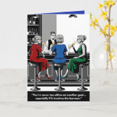 ユーモアあふれる「新しい目標には年齢は関係ない」カード カード (黄色い花)