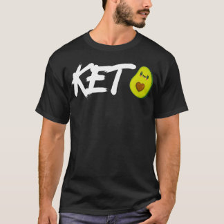 ユーモアおもしろいアボカド・ケト・グラフィ   ックアボカド・ケト・ディ Tシャツ