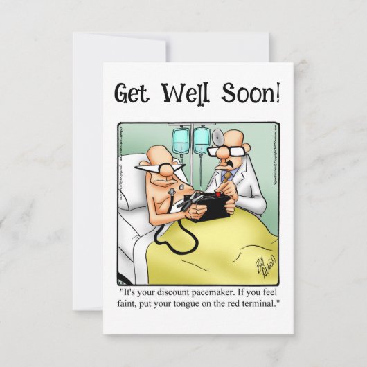 ユーモアおもしろいグリーティングカードを手に入れる (正面)