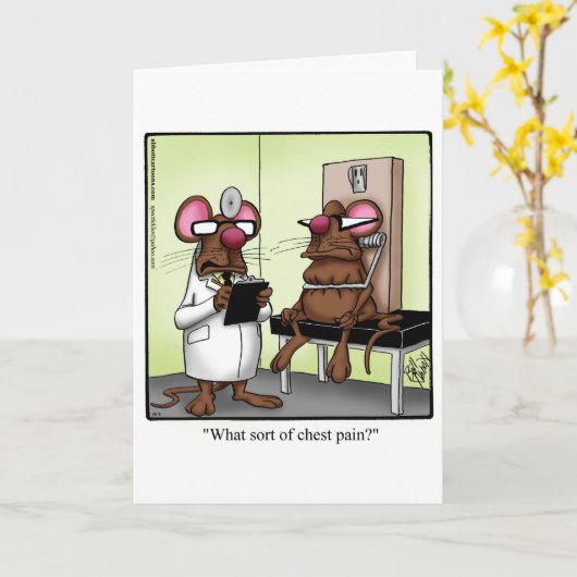 ユーモアおもしろいグリーティングカードを手に入れる カード (黄色い花)