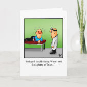 ユーモアおもしろいグリーティングカードを手に入れる カード (正面)