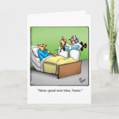 ユーモアおもしろいグリーティングカードを手に入れる カード (正面)