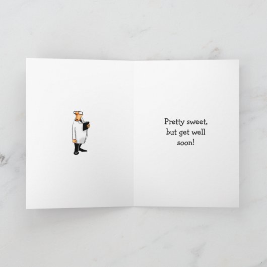 ユーモアおもしろいグリーティングカードを手に入れる カード (内部)