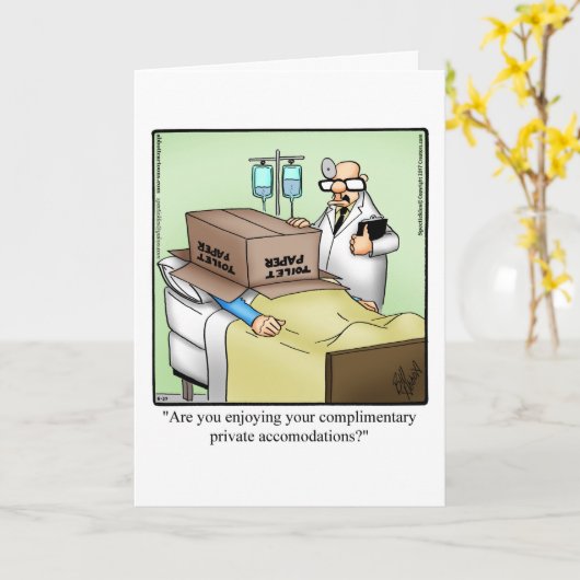 ユーモアおもしろいグリーティングカードを手に入れる カード (黄色い花)