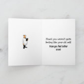 ユーモアおもしろいグリーティングカードを手に入れる カード (内部)