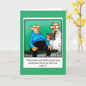 ユーモアおもしろいグリーティングカードを手に入れる カード (黄色い花)