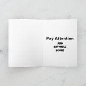 ユーモアおもしろいグリーティングカードを手に入れる カード (内部)