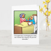 ユーモアおもしろいグリーティングカードを手に入れる カード (黄色い花)