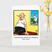 ユーモアおもしろいグリーティングカードを手に入れる カード (黄色い花)