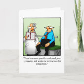 ユーモアおもしろいグリーティングカードを手に入れる カード (正面)