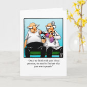 ユーモアおもしろいグリーティングカードを手に入れる カード (黄色い花)