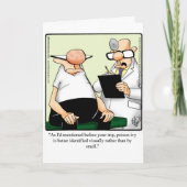 ユーモアおもしろいグリーティングカードを手に入れる カード (正面)
