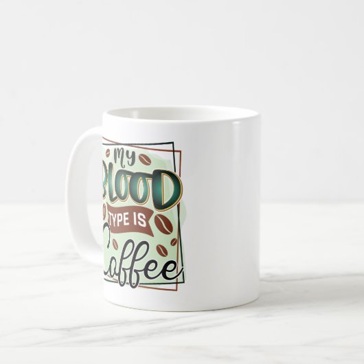 ユーモアおもしろいコーヒー引用文コーヒーマグ コーヒーマグカップ (正面左)