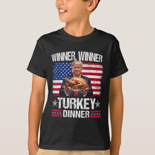 ユーモアおもしろいトランプの勝者 Tシャツ (正面)