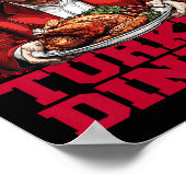 ユーモアおもしろいトランプ勝者の勝者トルコのディナー ポスター (角)