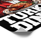 ユーモアおもしろいトランプ勝者の勝者トルコのディナー ポスター (角)