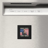 ユーモアおもしろいトランプ勝者の勝者トルコのディナー マグネット (インサイチュ (食洗機))