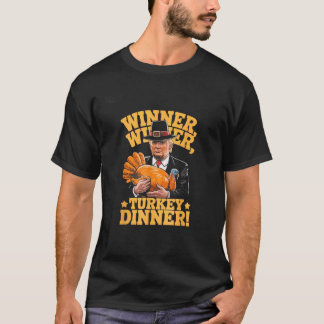 ユーモアおもしろいトランプ勝者の勝者トルコのディナー Tシャツ