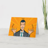 ユーモアおもしろいパーティー笑わされる誕生日カード シーズンカード (正面)