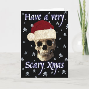 ユーモアおもしろいファンタジーゴシックスカルクリスマスクリスマス シーズンカード