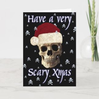 ユーモアおもしろいファンタジーゴシックスカルクリスマスクリスマス シーズンカード