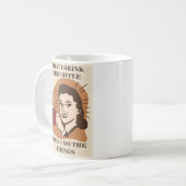 ユーモアおもしろいヴィンテージママの妻 コーヒーマグカップ (正面左)