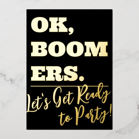 ユーモアおもしろい六百七十80誕生日 箔シーズンカード (正面)