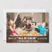 ユーモアおもしろい写真クリスマスグリーティングカード (正面)