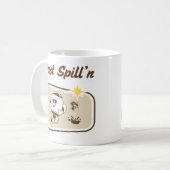 ユーモアおもしろい引用文だけでコーヒー漫画 コーヒーマグカップ (正面左)