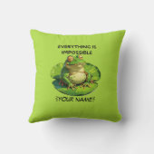 ユーモアおもしろい愛好家と考え過ぎる人のためのデザイン クッション (裏面)