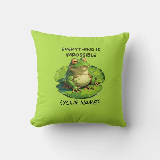 ユーモアおもしろい愛好家と考え過ぎる人のためのデザイン クッション (正面)