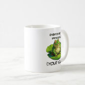 ユーモアおもしろい愛好家と考え過ぎる人のためのデザイン コーヒーマグカップ (正面右)