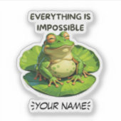 ユーモアおもしろい愛好家と考え過ぎる人のためのデザイン シール (正面)