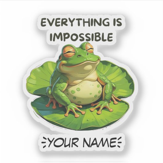 ユーモアおもしろい愛好家と考え過ぎる人のためのデザイン シール (正面)