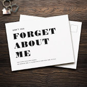 ユーモアおもしろい新しいアドレスシンプルミニマリスト移動 案内ポストカード